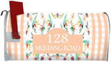 Custom Address Mailbox Magnet - Personalized Mailbox Covers Magnetic Floral Plaid VWAQ - PMBM11