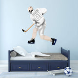 Personalized Hockey Player Wall Sticker - Custom Name Sports Wall Decal for Boys VWAQ - HOL51