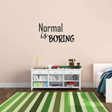 VWAQ Normal is Boring Vinyl Wall Art Decal Creative Sticker Quotes Decor