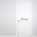 Laundry Door Decal Vinyl Sticker Laundry Room Decor Home Decorations VWAQ