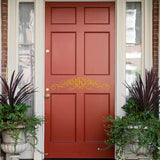 Custom Door Monogram Decals for Front Door Home Decor Personalized Family Initial Vinyl Sticker VWAQ - CS30