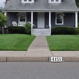 Customized Curb Number Decal Zebra Pattern Personalized Home Address Vinyl Sticker VWAQ - PCCD6