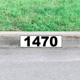 VWAQ Personalized Home Address Curb Sign Decal Custom Plain Number Sticker Outdoor Decor - PCCD8