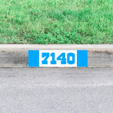 Custom Curbside Numbers Decal Personalized Curb Street Address Sticker Home Decor VWAQ - PCCD12