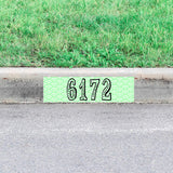 Personalized Curbside Street Number Sticker Custom Curb Address Decal Vinyl Home Decor VWAQ - PCCD13