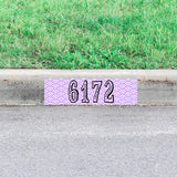 Personalized Curbside Street Number Sticker Custom Curb Address Decal Vinyl Home Decor VWAQ - PCCD13