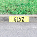 Personalized Curbside Street Number Sticker Custom Curb Address Decal Vinyl Home Decor VWAQ - PCCD13