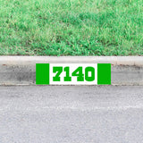 Custom Curbside Numbers Decal Personalized Curb Street Address Sticker Home Decor VWAQ - PCCD12