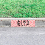 Personalized Curbside Street Number Sticker Custom Curb Address Decal Vinyl Home Decor VWAQ - PCCD13