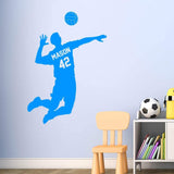 Volleyball Player Decal with Personalized Name VWAQ - CS42