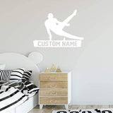 Gymnastics Wall Decal with Personalized Name VWAQ - CS44