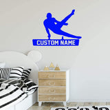 Gymnastics Wall Decal with Personalized Name VWAQ - CS44