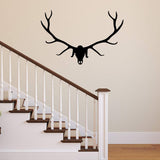 Elk Head Skull Wall Decal Wildlife Decor VWAQ - V1