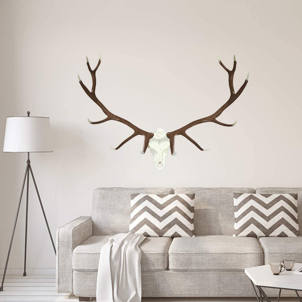 VWAQ Elk Skull Removable Wall Decal  - PT2
