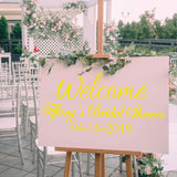 Custom Wedding Decals VWAQ - CS55