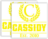 Custom Name Decals For Cornhole Board VWAQ - CS56