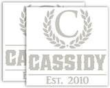 Custom Name Decals For Cornhole Board VWAQ - CS56