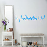 Familia Heartbeat Line Family Vinyl Decals VWAQ