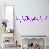 Familia Heartbeat Line Family Vinyl Decals VWAQ
