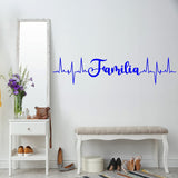 Familia Heartbeat Line Family Vinyl Decals VWAQ
