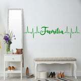 Familia Heartbeat Line Family Vinyl Decals VWAQ