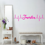 Familia Heartbeat Line Family Vinyl Decals VWAQ