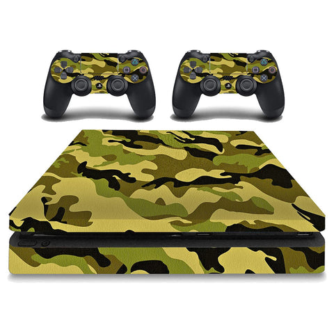 VWAQ Camo Skin For PlayStation 4 Slim Woodland Camouflage Vinyl Decal To Fit PS4 Slim - PSGC13 [video game]