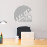 The Journey Not The Arrival Matters Motivational Wall Decals VWAQ
