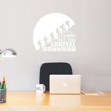 The Journey Not The Arrival Matters Motivational Wall Decals VWAQ