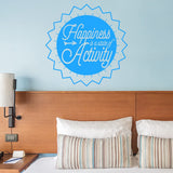 Happiness is a State of Activity Motivational Wall Decal VWAQ