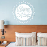Happiness is a State of Activity Motivational Wall Decal VWAQ