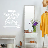 Stop Existing Start Living Motivational Wall Decal VWAQ