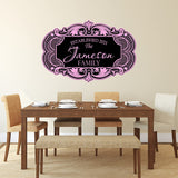 Personalized Home Decor - Custom Peel and Stick Family Name Wall Decal VWAQ - NS9