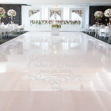 Dance Floor Personalized Wedding Decals VWAQ - CS80