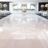 Dance Floor Personalized Wedding Decals VWAQ - CS80