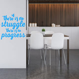 If There is No Struggle There is No Progress Motivational Wall Decal VWAQ
