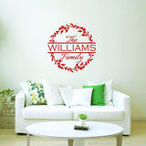 Custom Family Name Personalized Wall Decals VWAQ - CS75