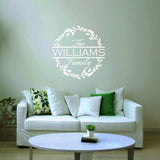 Custom Family Name Personalized Wall Decals VWAQ - CS75