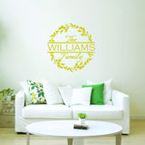 Custom Family Name Personalized Wall Decals VWAQ - CS75