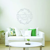 Custom Family Name Personalized Wall Decals VWAQ - CS75