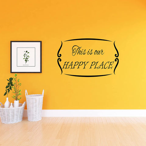 VWAQ This is Our Happy Place Wall Decal Romantic Wall Decor