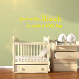 Such A Big Miracle in Such A Little Boy Kids Room Wall Decor VWAQ