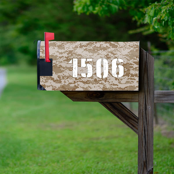VWAQ Custom Digital Camoflauge Mailbox Magnetic Personalized Mailbox Cover - PMBM21