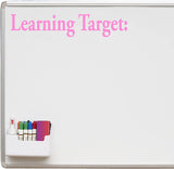 Learning Target Whiteboard Decal Vinyl Wall Decals VWAQ
