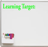 Learning Target Whiteboard Decal Vinyl Wall Decals VWAQ