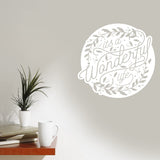 It's A Wonderful Life Wall Decal Inspirational Home Decor VWAQ