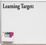 VWAQ Learning Target Whiteboard Decal Teachers Classroom Vinyl Sticker for Dry Erase Board or Walls