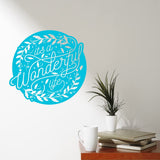 It's A Wonderful Life Wall Decal Inspirational Home Decor VWAQ