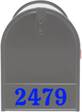 Personalized Mailbox Decals - Address Numbers Vinyl Sticker Mailbox Front Custom VWAQ - MFD2
