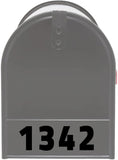 VWAQ Custom Mailbox Front Decal - Address Numbers Mailbox Door Personalized - MFD1